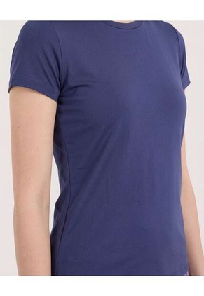 Camiseta  Para Mujer Manga Corta Cuello Redondo Color Azul Marca Ostu #40092797