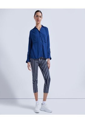 Blusa Para Mujer Manga Larga Color Azul  Marca Ostu #40120749