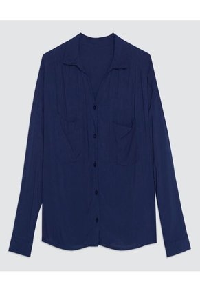 Blusa Para Mujer Manga Larga Color Azul  Marca Ostu #40120749