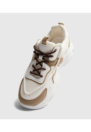 Tenis Para Mujer Chunky Color Blanco Marca Ostu #40720170