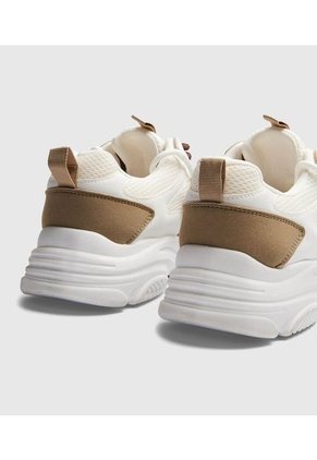 Tenis Para Mujer Chunky Color Blanco Marca Ostu #40720170