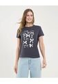 Camiseta Para Mujer Manga Corta Color Negro Marca Ostu #40092249 de Ostu