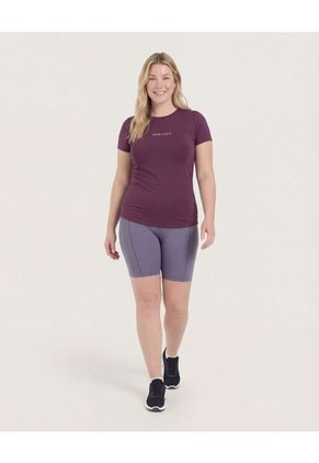 Camiseta  Para Mujer Manga Corta Cuello Redondo Color Vino Marca Ostu #40092813