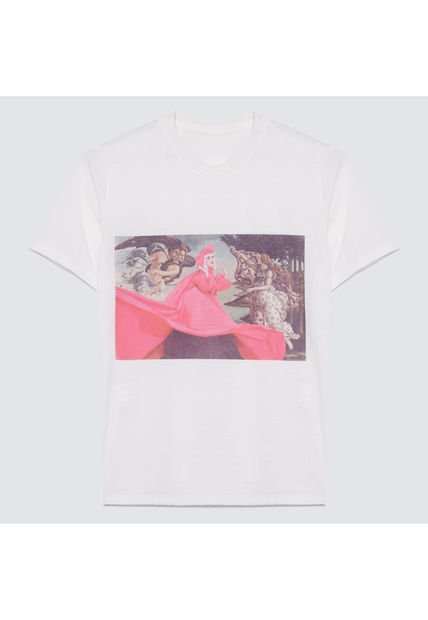 Camiseta Para Mujer Manga Corta Color Blanco Marca Ostu #40091662