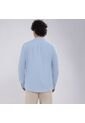 Camisa Para Hombre Manga Larga Con Bolsillo Color Azul Claro Marca Ostu #60010723 de Ostu