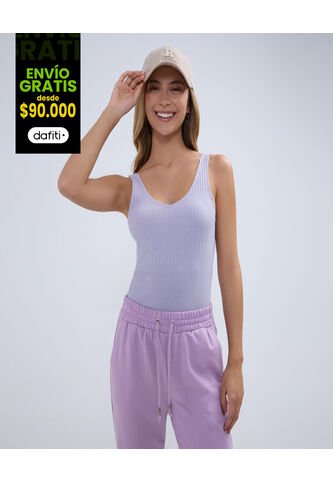 Camiseta Para Mujer Manga Sisa Color Morado Marca Ostu #40092116 Ostu