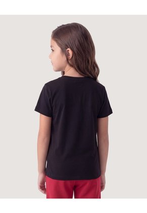 Niña-Camiseta Time To Love  Infantil Niña Negro Ostu