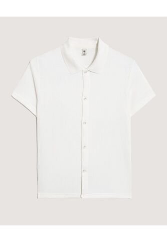 Camisa  Infantil Niño Manga Corta Color Crema Marca Ostu #80018213 Ostu