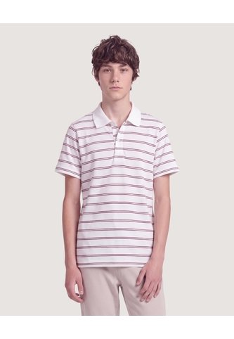 Niño-Polo Rayas Preteñido  Infantil Niño Crema Ostu Ostu