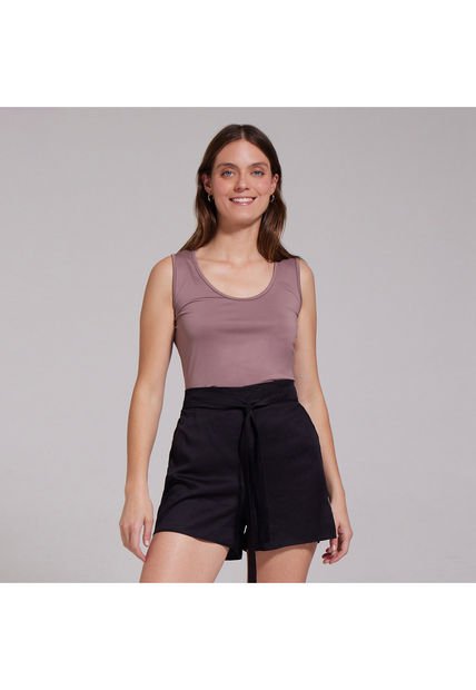 Top Para Mujer Top Color Café  Marca Ostu #40220268