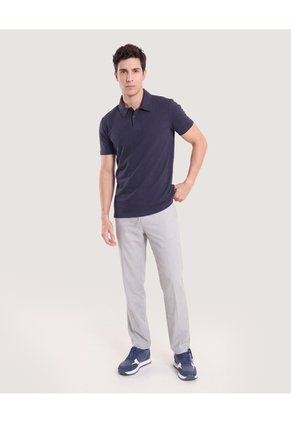Polo Modern Fit Para Hombre Azul Ostu
