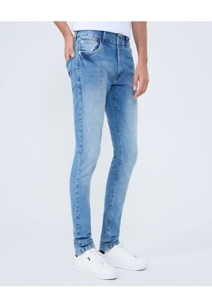 Jean Para Hombre Skinny Color Azul Claro Marca Ostu #60160416