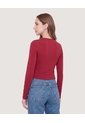 Camiseta Manga Larga  Para Mujer Vino Ostu de Ostu