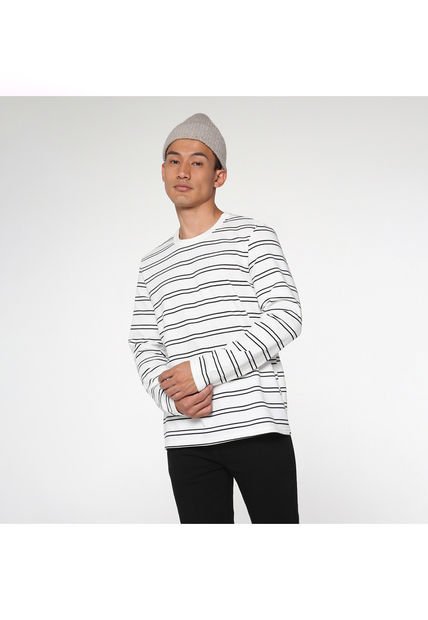 Camiseta Para Hombre Manga Larga Color Negro Marca Ostu #60090816