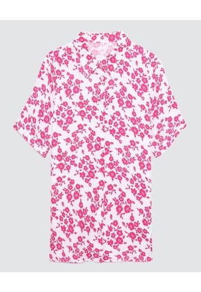 Blusa Para Mujer Manga Corta Color Rosado  Marca Ostu #40120722