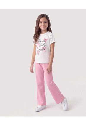 Niña-Camiseta Forever Lovely Infantil Niña Crema Ostu