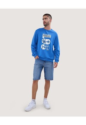 Buzo Para Hombre Cuello Redondo Color Azul Rey Marca Ostu #60060379