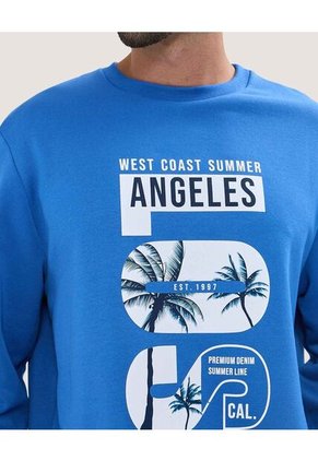 Buzo Para Hombre Cuello Redondo Color Azul Rey Marca Ostu #60060379