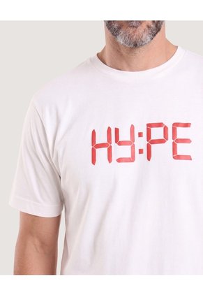 Camiseta Basica Estampada  Para Hombre Arena Ostu