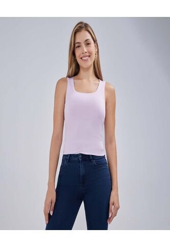 Top Para Mujer Cuello Redondo Color Rosado  Marca Ostu #40220352 Ostu