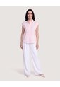 Camisa Manga Corta  Para Mujer Rosa Ostu de Ostu