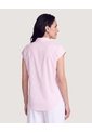 Camisa Manga Corta  Para Mujer Rosa Ostu de Ostu