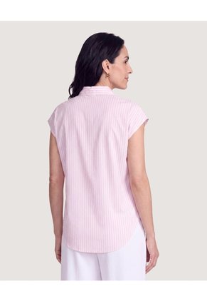 Camisa Manga Corta Para Mujer Rosa Ostu