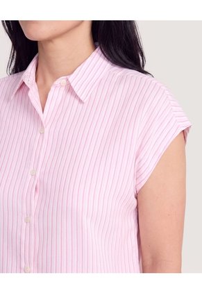 Camisa Manga Corta Para Mujer Rosa Ostu