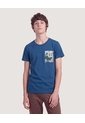 Niño-Camiseta Play Loud  Infantil Niño Azul Ostu de Ostu