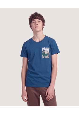 Niño-Camiseta Play Loud  Infantil Niño Azul Ostu Ostu