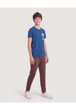 Niño-Camiseta Play Loud Infantil Niño Azul Ostu