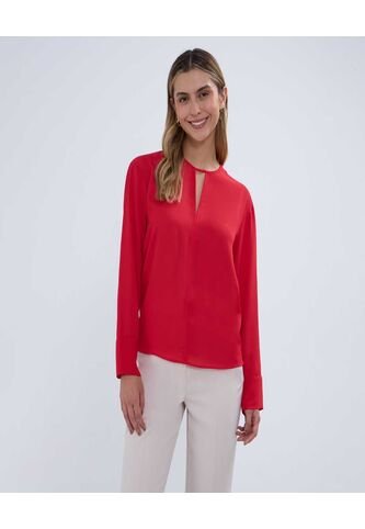 Blusa Para Mujer Manga Larga Color Rojo Marca Ostu #40121057 Ostu
