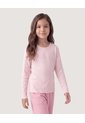 Niña-Camiseta Essential Manga Larga  Infantil Niña Rosado Ostu de Ostu
