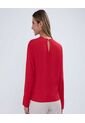 Blusa Para Mujer Manga Larga Color Rojo Marca Ostu #40121057 de Ostu