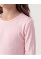 Niña-Camiseta Essential Manga Larga  Infantil Niña Rosado Ostu de Ostu
