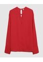 Blusa Para Mujer Manga Larga Color Rojo Marca Ostu #40121057 de Ostu