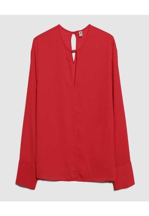 Blusa Para Mujer Manga Larga Color Rojo Marca Ostu #40121057