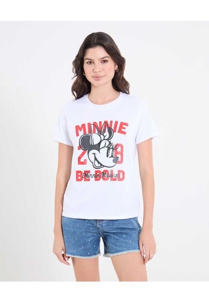 Camiseta  Para Mujer Manga Corta Cuello Redondo Color Blanco Marca Ostu #40092746