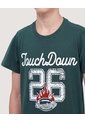 Niño-Camiseta Touch Down  Infantil Niño Verde Ostu de Ostu