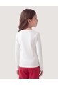 Niña-Camiseta Essential Manga Larga  Infantil Niña Crema Ostu de Ostu