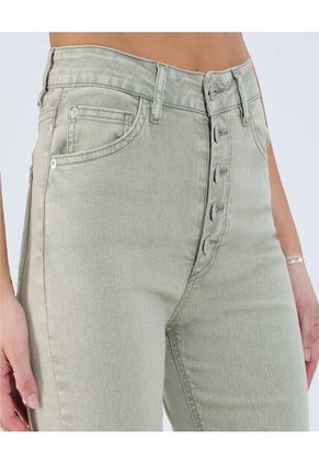 Jean Para Mujer Crop Flare Color Verde Marca Ostu #40160526