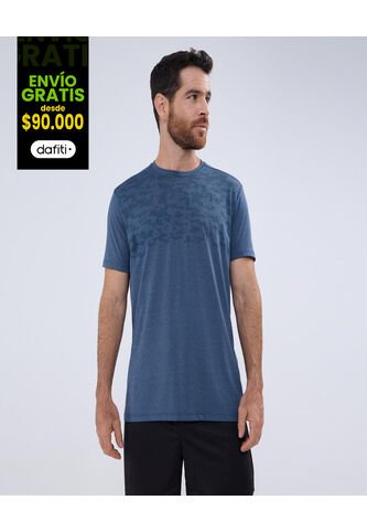 Camiseta Para Hombre Manga Corta Color Azul  Marca Ostu #60091369 Ostu