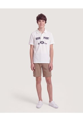 Niño-Polo High Point Infantil Niño Crema Ostu