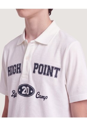 Niño-Polo High Point Infantil Niño Crema Ostu