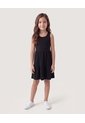 Niña-Vestido Tiered Casual  Infantil Niña Negro Ostu de Ostu