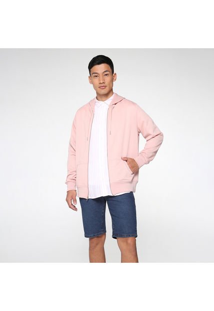 Buzo Para Hombre Zipper Color Rosado  Marca Ostu #60060223
