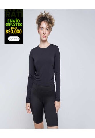 Camiseta Para Mujer Manga Larga Color Negro Marca Ostu #40092173 Ostu