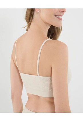 Top Para Mujer Seamless Con Copas Color Beige Marca Ostu #40220399