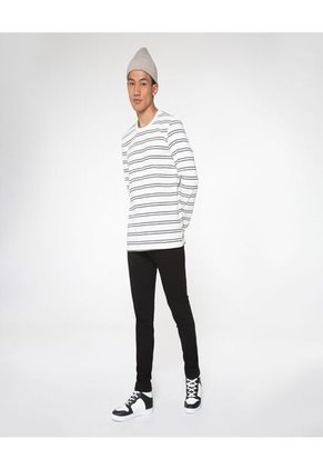 Camiseta Para Hombre Manga Larga Color Negro Marca Ostu #60090816