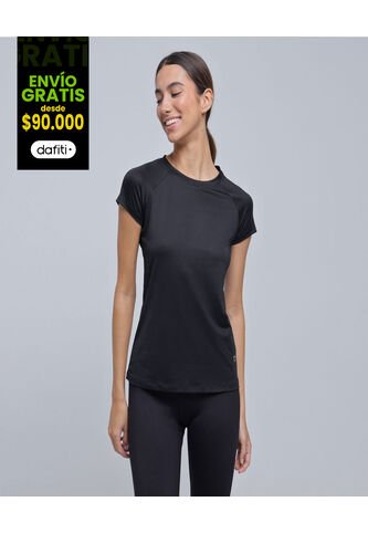 Camiseta Para Mujer Manga Corta Color Negro Marca Ostu #40092167 Ostu